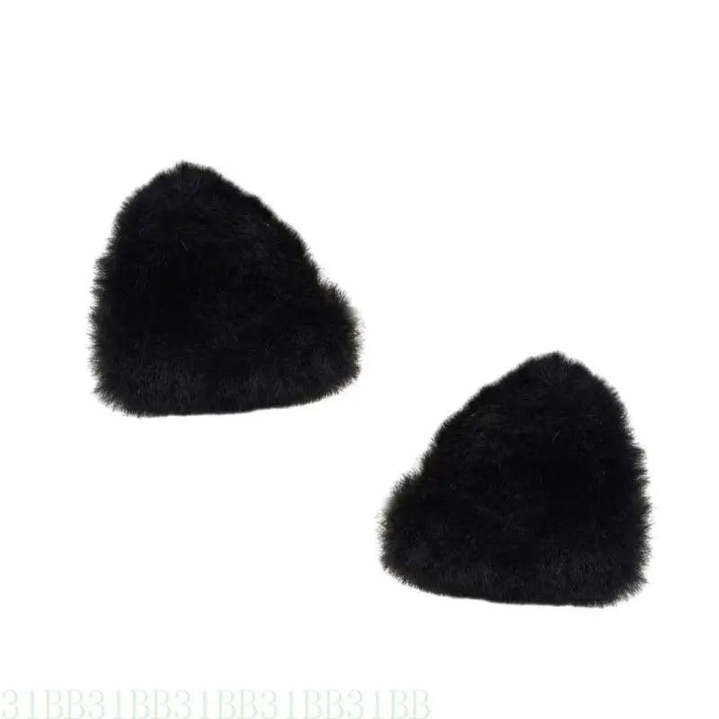 Plush Cat Ear Mini Claw Clips
