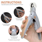 Pet Nail Clipper with LED Light – Cat, Dog & Rabbit