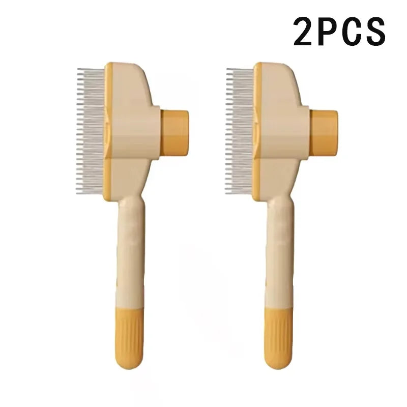 Self-Cleaning Pet Brush – Dog & Cat Grooming Comb