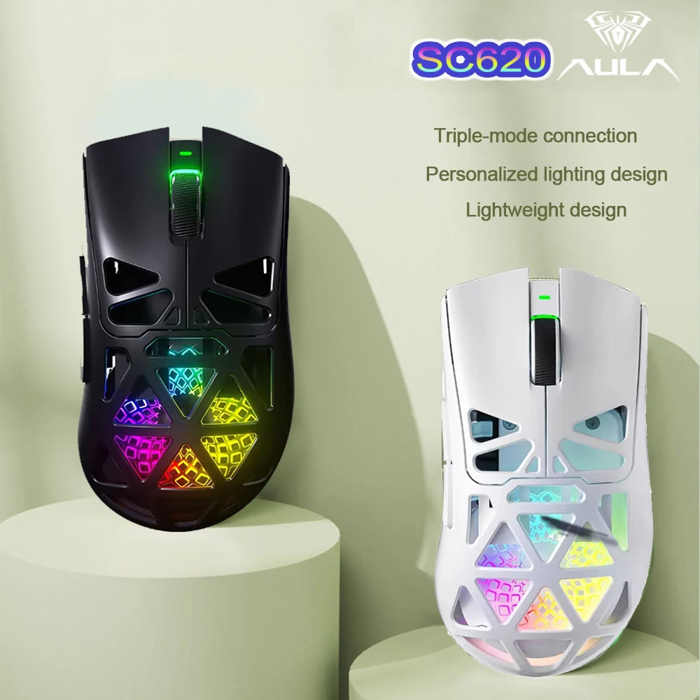 AULA SC620 Wireless Gaming Mouse 12000 DPI RGB