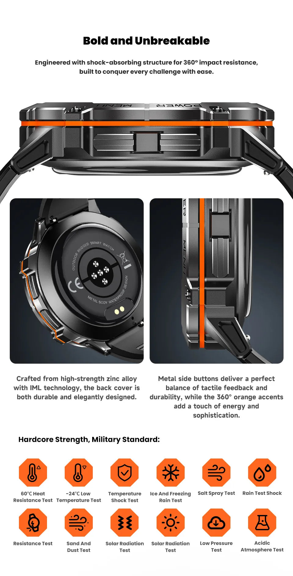 Large Battery Outdoor Smart Watch