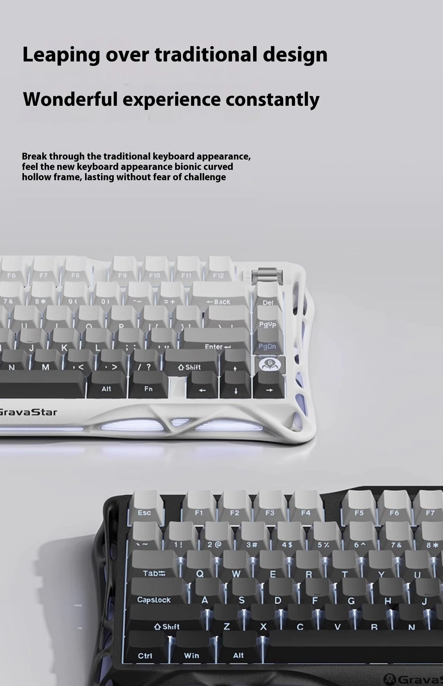 GravaStar K1 75 Tri-Mode Wireless Mechanical Gaming Keyboard