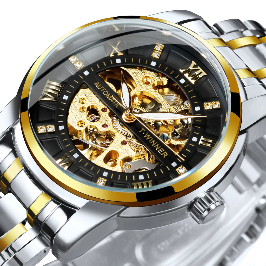 WINNER 528 Men's Skeleton Automatic Watch