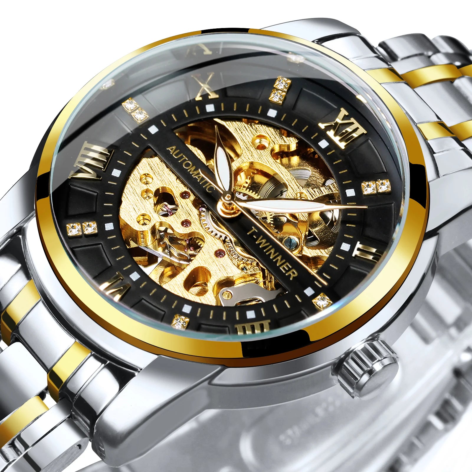 WINNER 528 Men's Skeleton Automatic Watch