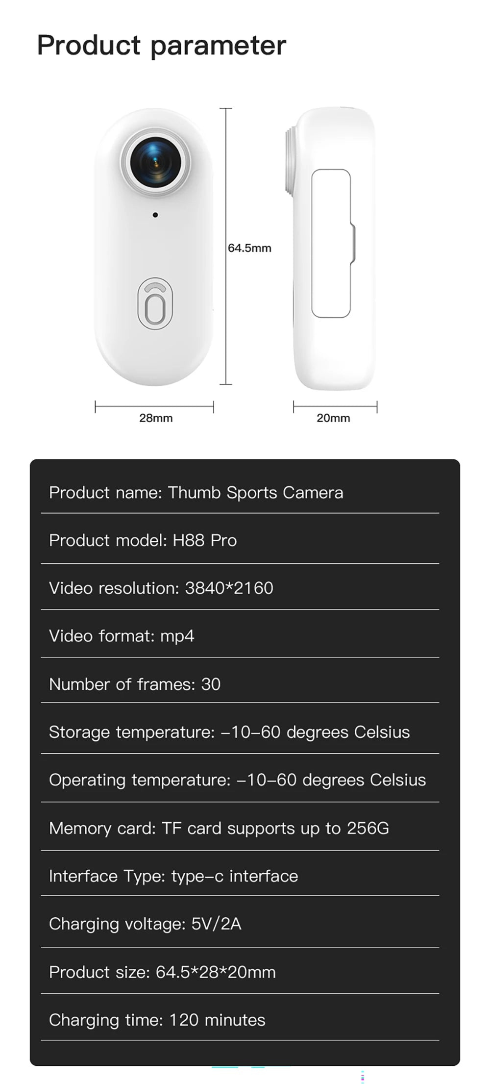 4K Mini WiFi Action Camera – Motorcycle, Bicycle & Body Cam