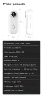 4K Mini WiFi Action Camera – Motorcycle, Bicycle & Body Cam