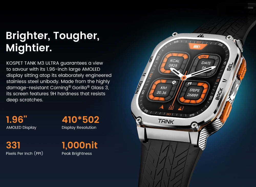 Stainless Steel GPS Smart Watch