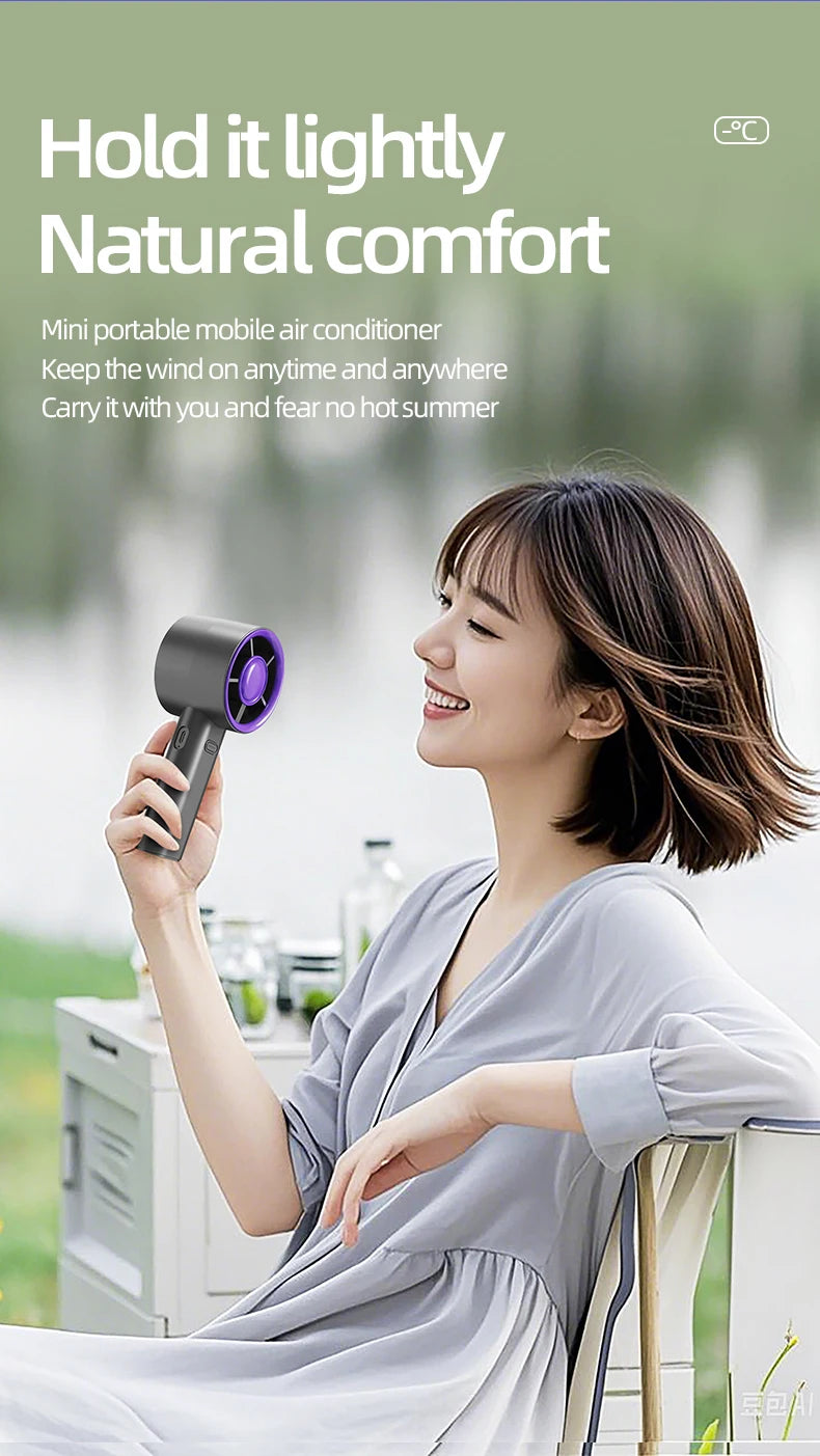 Mini USB Handheld Fan – Fast Charging Portable Personal Fan