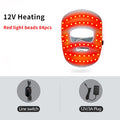 Electric Heated Facial Mask – Red Light Massager for Muscle Relaxation
