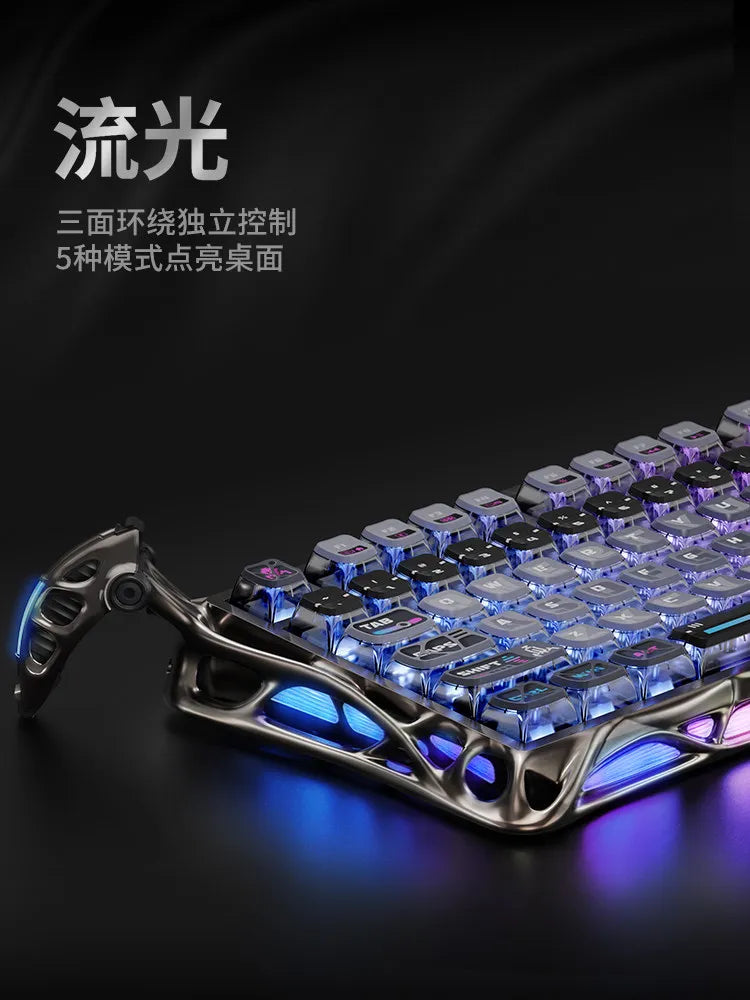GravaStar K1 Breaking Cocoon Mechanical Keyboards Long Battery Life Custom Wireless Tri-Mode Gaming Keyboard PC Accessories Gift