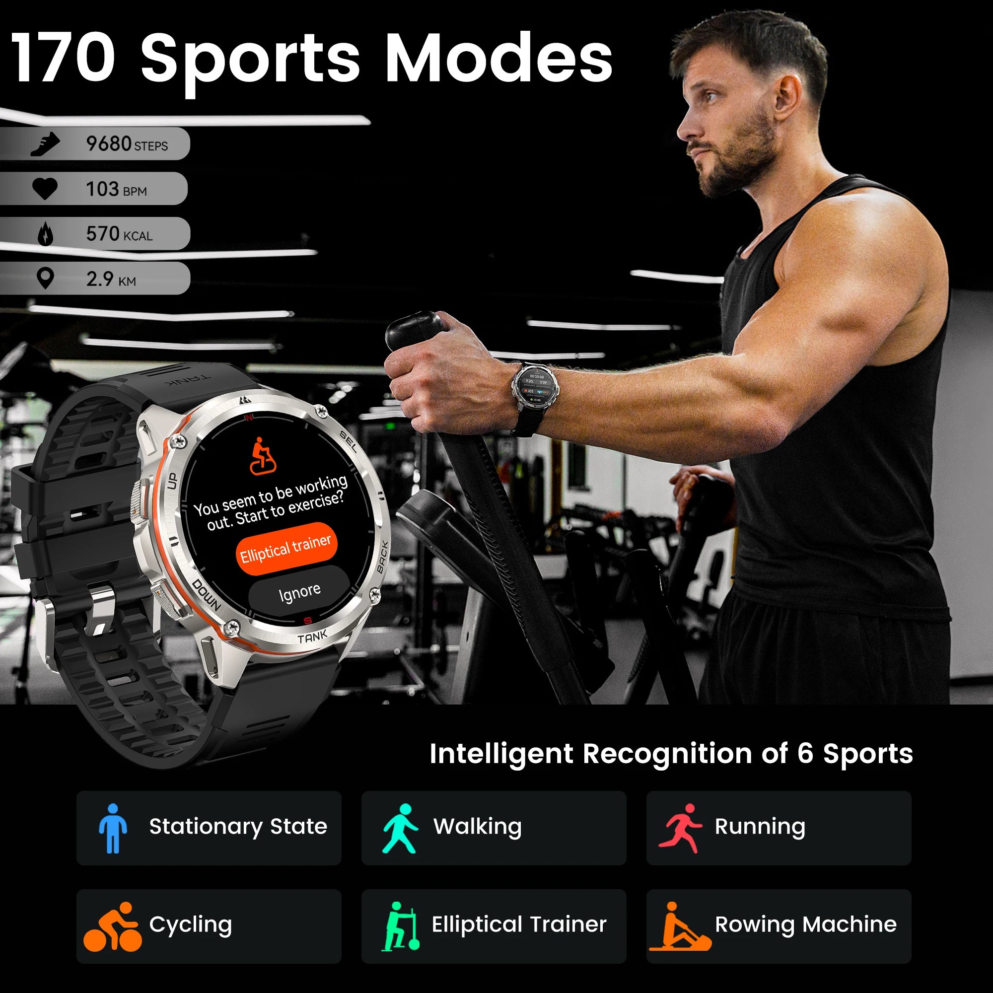GPS Fitness Smart Watch – AMOLED