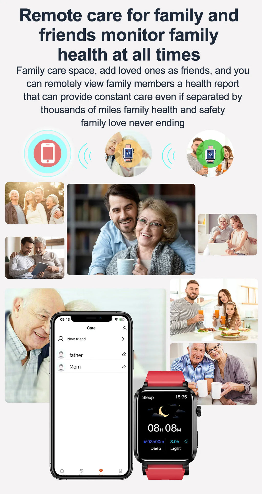 Air Pump Blood Pressure Smart Watch 2026
