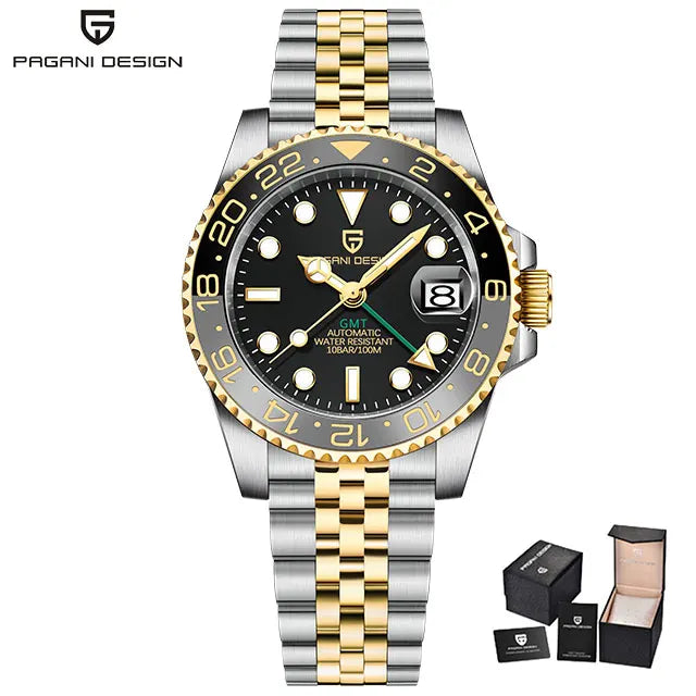 PAGANI DESIGN PD-1662 Men's GMT Automatic Watch