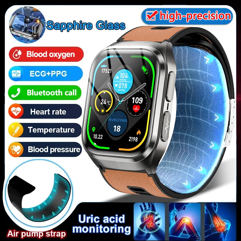 Airbag ECG Smart Watch with NFC