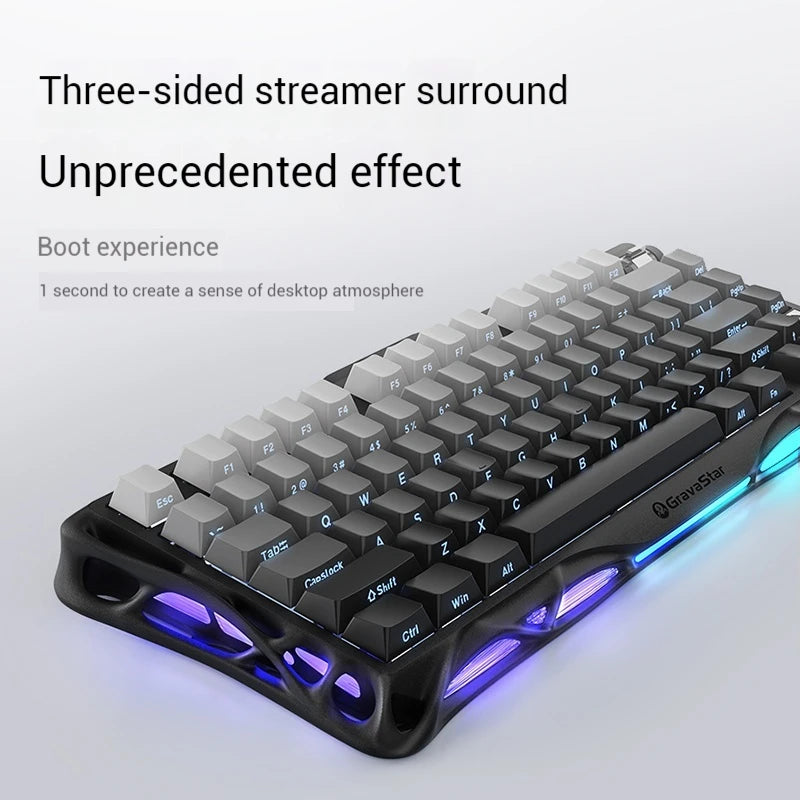 GravaStar K1 75 Tri-Mode Wireless Mechanical Gaming Keyboard