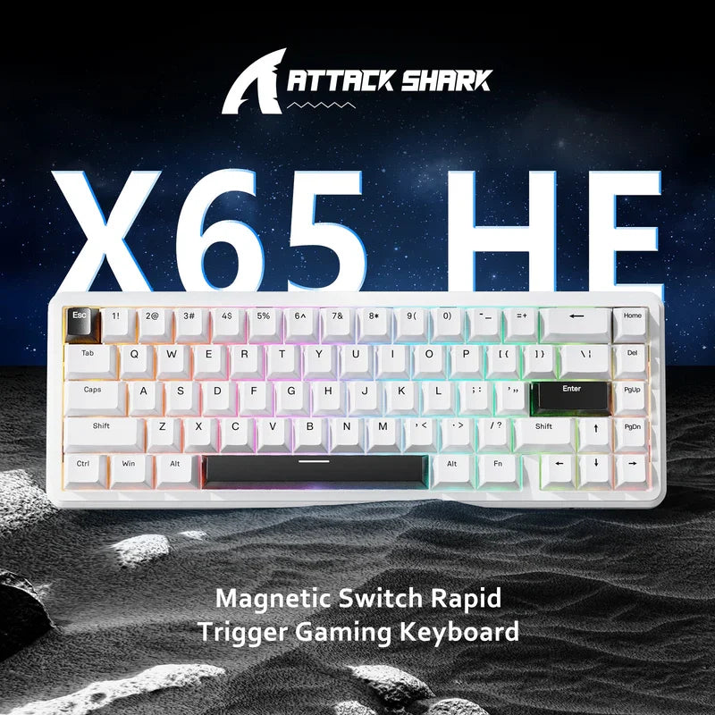 ATTACK SHARK X65 HE 65% Gaming Keyboard 8000Hz RGB