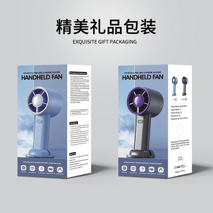 Mini USB Handheld Fan – Fast Charging Portable Personal Fan