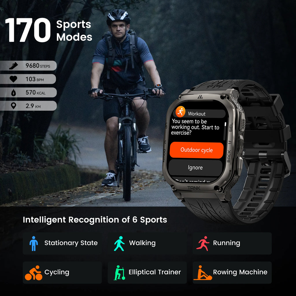 GPS Fitness Smart Watch – 480mAh