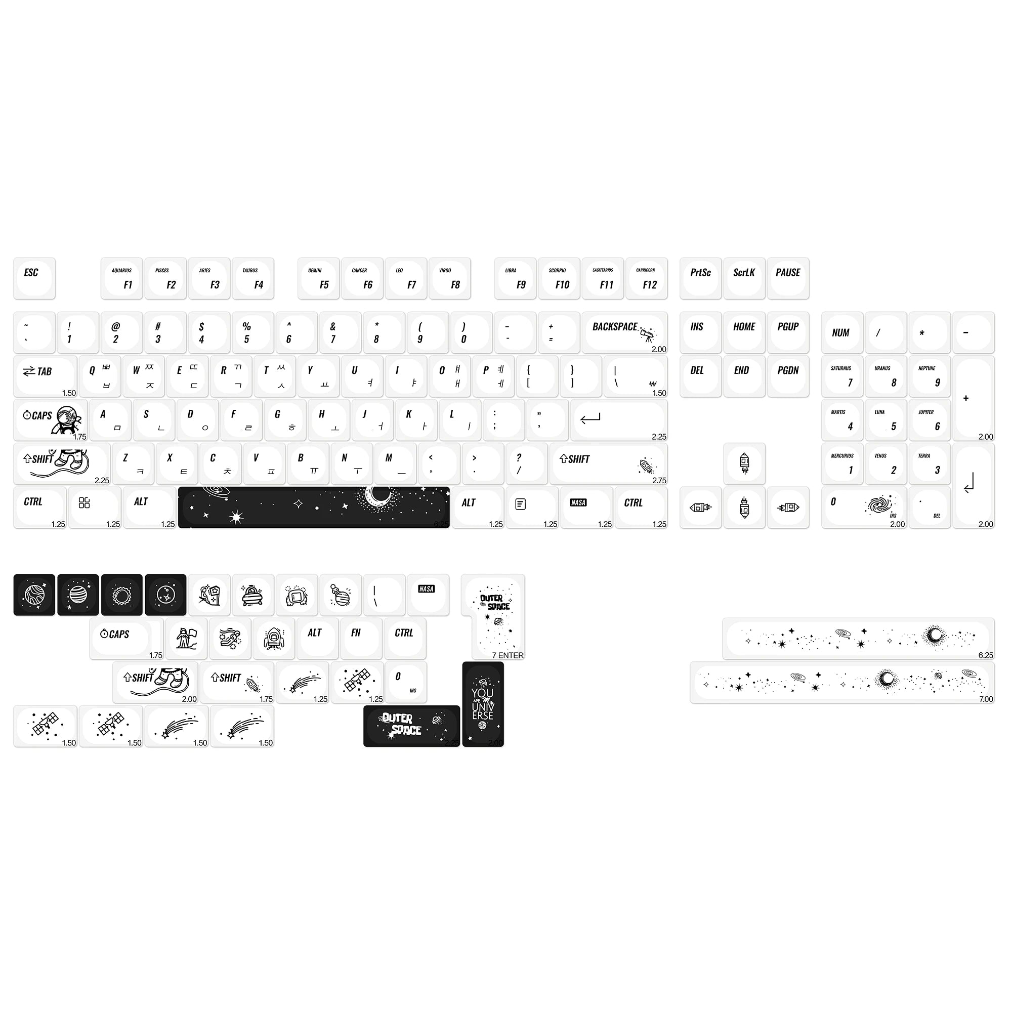 KBDiy Korean GMK Minimal KOA PBT Keycaps