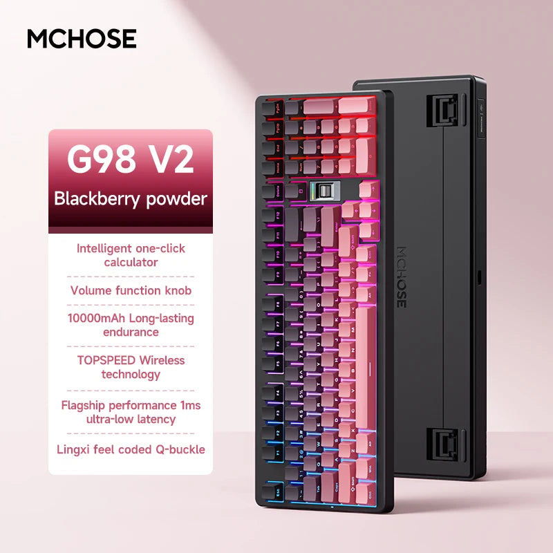 MCHOSE G98 V2 Tri-Mode Wireless Mechanical Gaming Keyboard