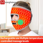 Electric Heated Facial Mask – Red Light Massager for Muscle Relaxation