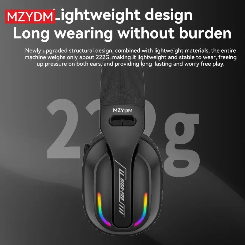 Wireless Gaming Headphones 2.4G Foldable Bluetooth PC PS4 PS5