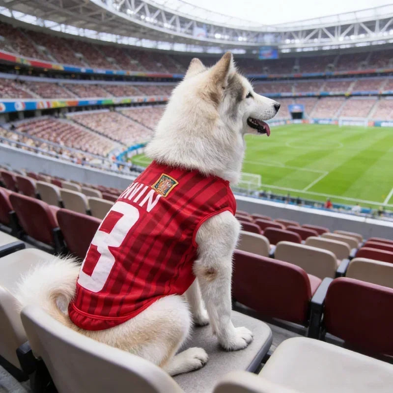 Breathable Mesh Pet Football Jersey