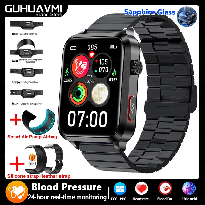 Air Pump Blood Pressure Smart Watch 2026