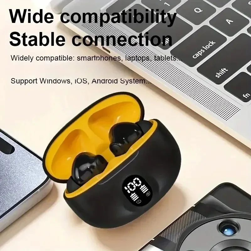 Wireless Earbuds LED Display Sport Headphone with Mic