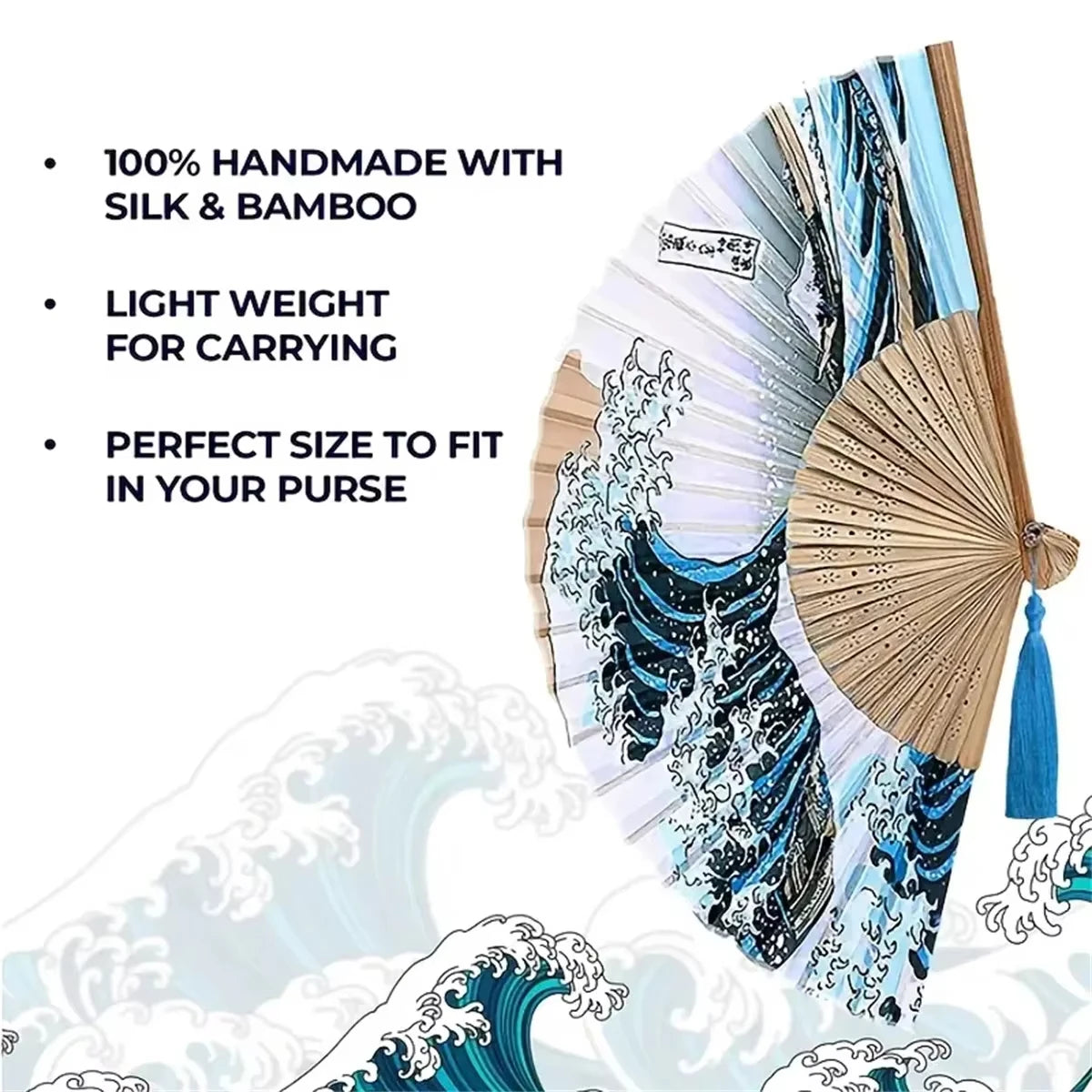 Handheld Folding Fan – Portable Vintage Style