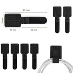Reusable Cable Ties 20pcs Self-Adhesive Desk Cord Organizer