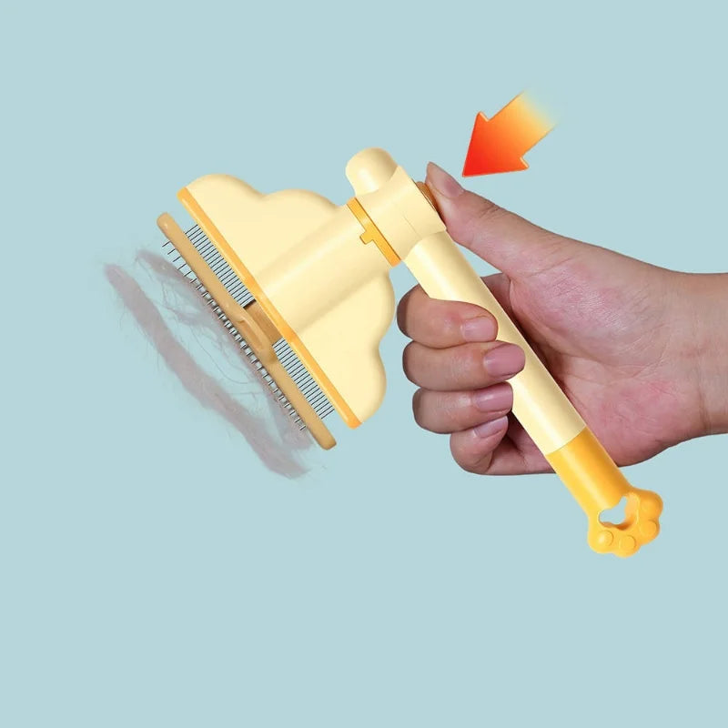 Self-Cleaning Pet Brush – Dog & Cat Grooming Comb