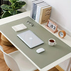 Faux Leather Mouse Pad Non-Slip Waterproof Desk Mat