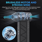 130,000 RPM Rechargeable Air Duster – 3-Speed LED Blower
