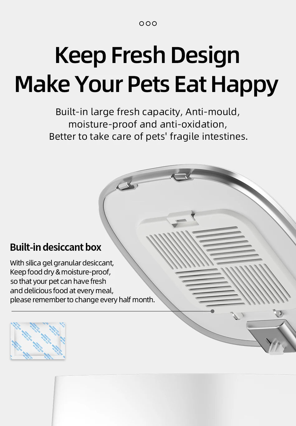 ROJECO WiFi Smart Double Cat Feeder