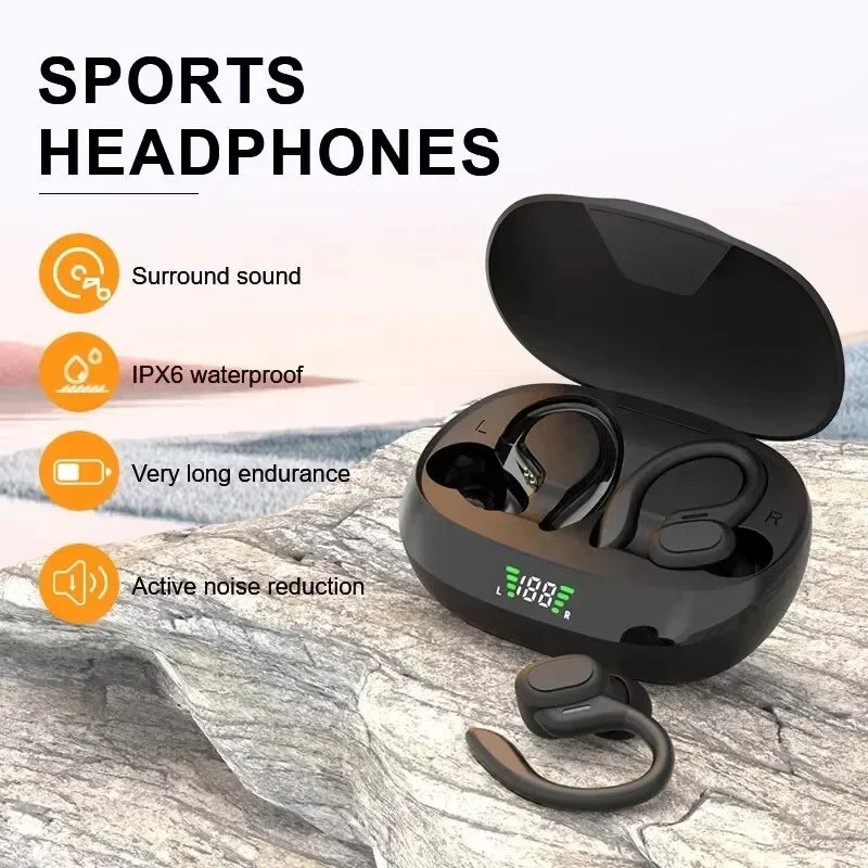 True Wireless Earbuds Ear Hook Sports HiFi Waterproof