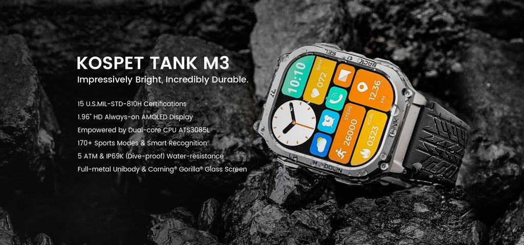GPS Fitness Smart Watch – 480mAh