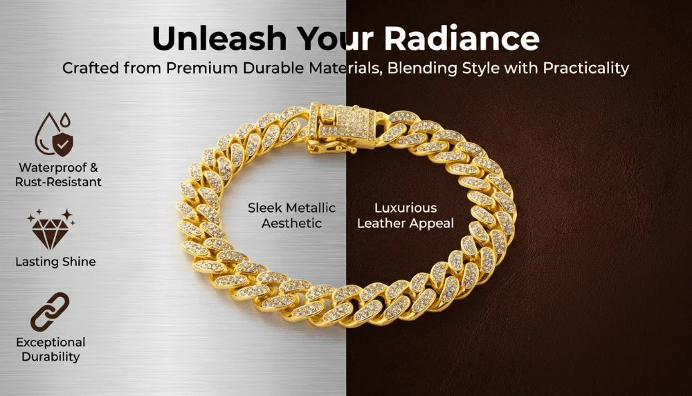 Gold Cuban Chain Dog Collar