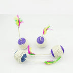 Sisal Scratching Ball with Feather – Interactive Cat Toy
