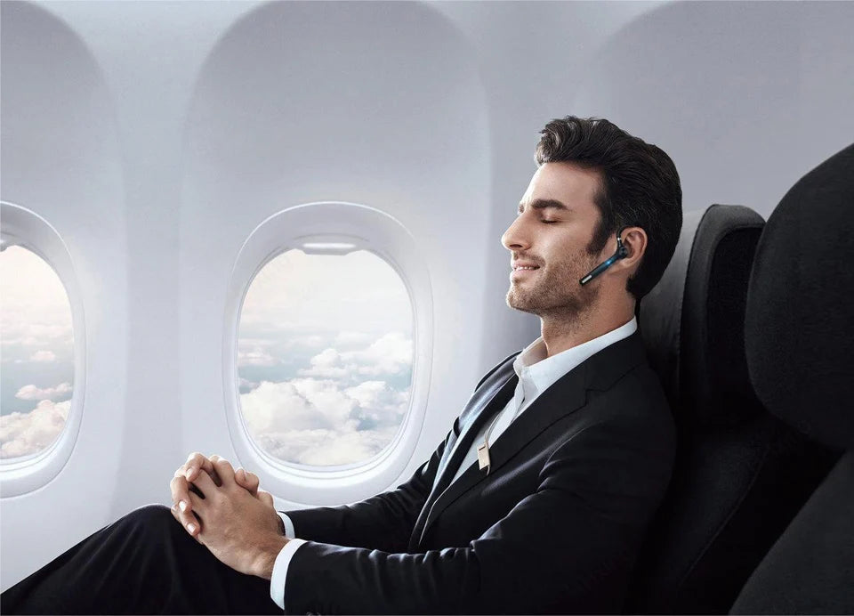 Wireless Bluetooth Headset Noise Cancelling Handsfree Business