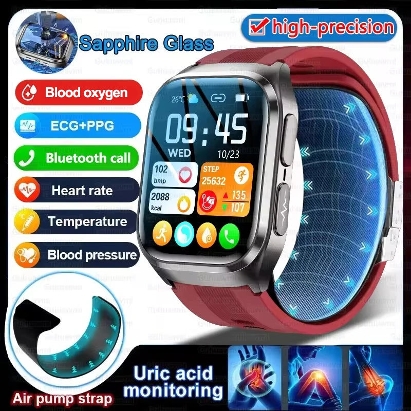 Airbag ECG Smart Watch with NFC