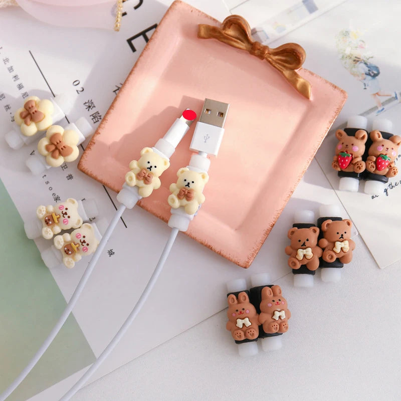 Cute Leather Cord Winder & Organizer