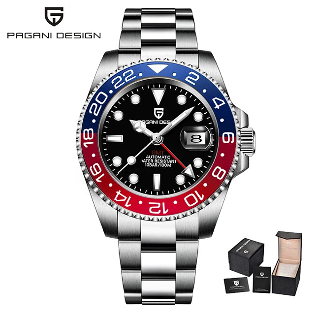 PAGANI DESIGN PD-1662 Men's GMT Automatic Watch