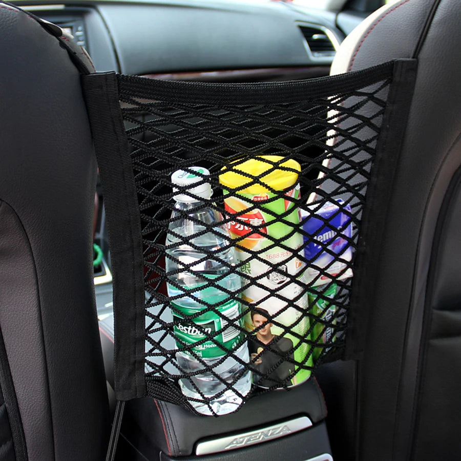 Dog Car Barrier with Safety Mesh & Storage Bag – Back Seat Guard
