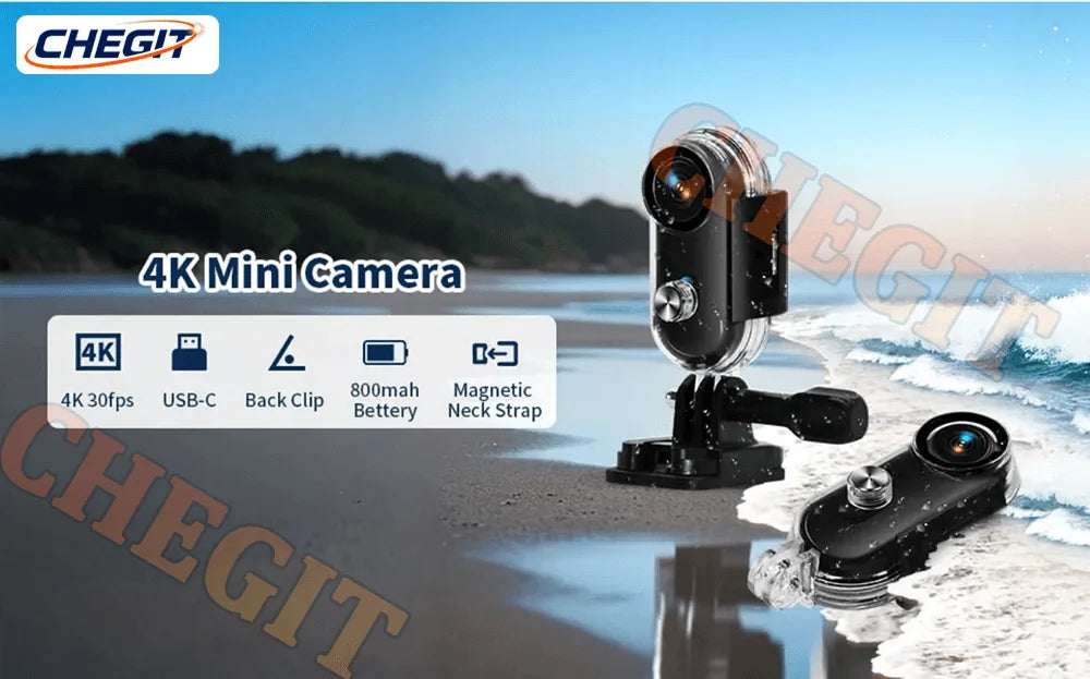 4K Mini WiFi Action Camera – Motorcycle, Bicycle & Body Cam