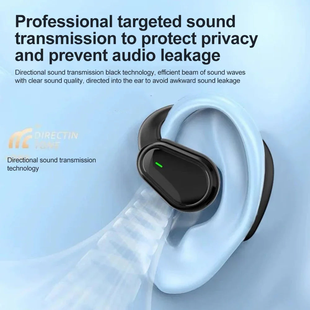 Bluetooth 5.3 Ear Hook Earphones HiFi Stereo Waterproof