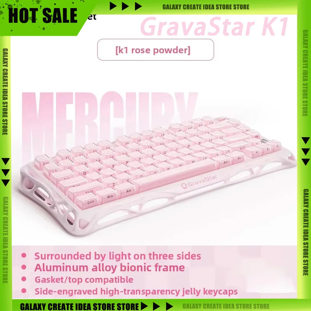 GravaStar K1 Lite Tri-Mode Gasket Mechanical Gaming Keyboard