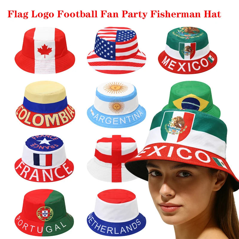 2026 World Cup Reversible Bucket Hat – Soccer Fan Sun Hat