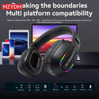 Wireless Gaming Headphones 2.4G Foldable Bluetooth PC PS4 PS5