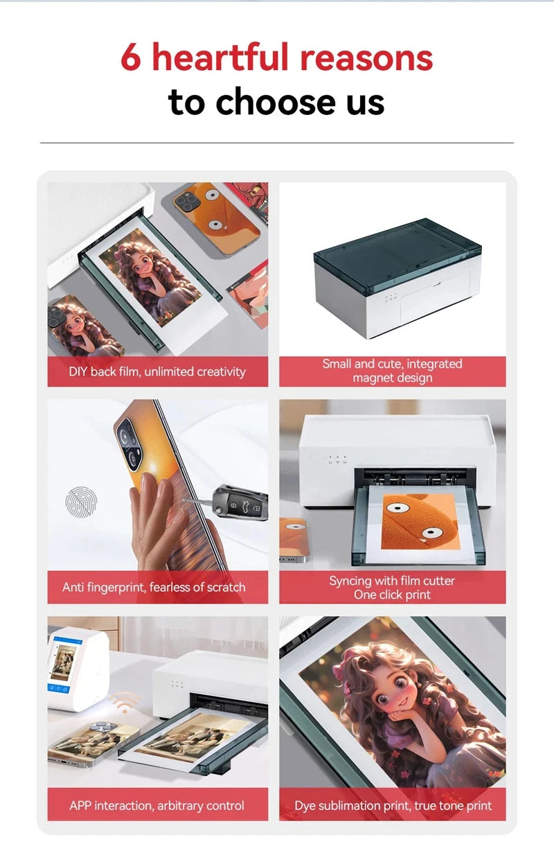 FONLYU Mini Printer DIY Phone Case Kit